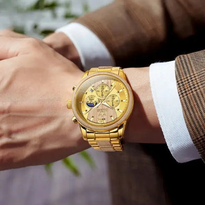 MENS-CHRONOGRAPH-WATCH-GOLD